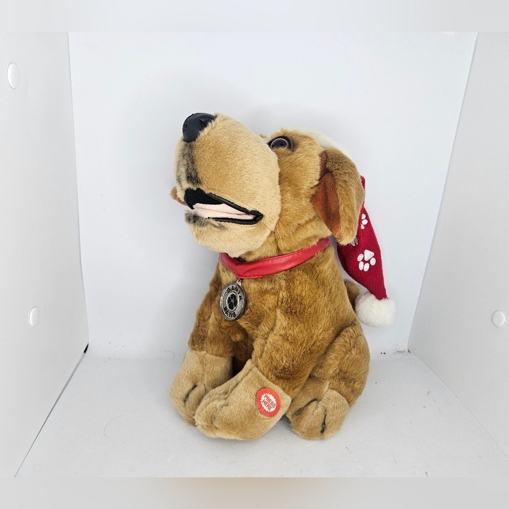 Dillards santa paws singing dog batteries NOT included Tested Working Used